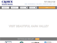 Tablet Screenshot of napavacationcondos.com